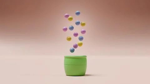 3d rendering balls Stock Illustration