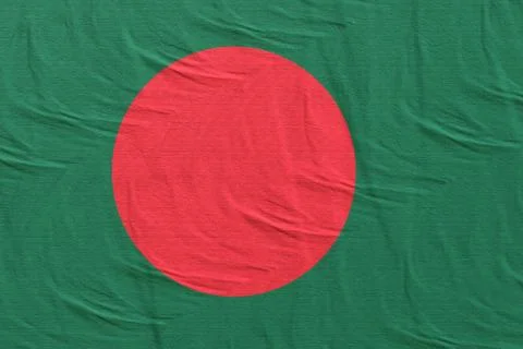 3d rendering of Bangladesh flag Stock Illustration