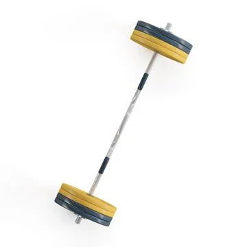 3D rendering of barbell isolated in white background Stock Illustration