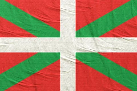 3d rendering of Basque Country Community flag Stock Illustration