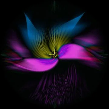 3D rendering of an beautiful abstract colorful spiral background Illustrazione stock