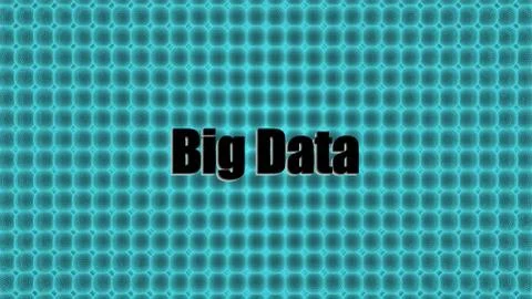 3d rendering of Big Data Blue Gradient Technology Background Stock Illustration