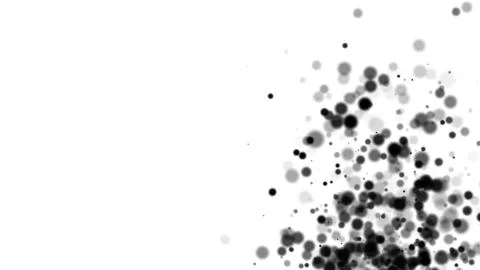 3D rendering black blurry spots create bokeh. Computer generated abstract Stock Illustration