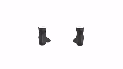 3D rendering of black diving socks for underwater activities Stock Footage 285671156