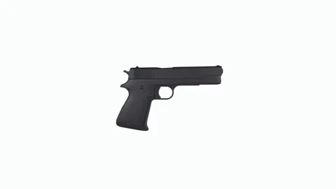 3D rendering of a black handgun model with realistic details Stock-Footage 294476184