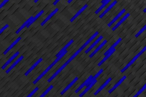 3D rendering of black matte plastic waves with colored elements Stockillustratie