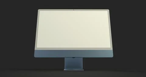 3d rendering of a blank computer display with copy space on a black backgroun イラスト素材