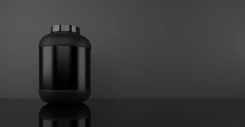 3d rendering blank supplement bottle template Stock Illustration