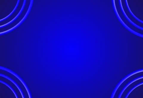 3D rendering blue abstract background with circles Illustrazione stock