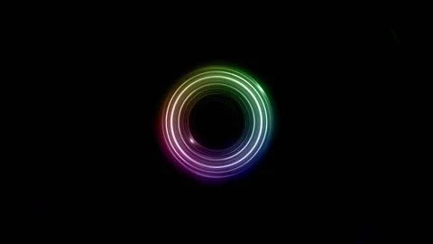 3d rendering of blue and purple circles Stock Footage 152300450