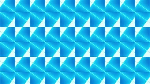 3D rendering of blue and white kaleidoscope neon lights background イラスト素材