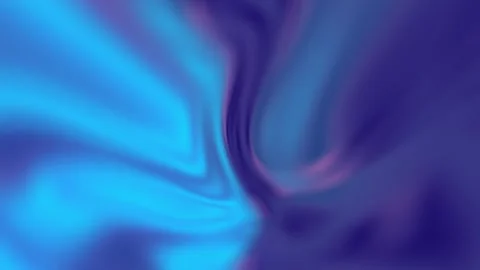 3D rendering of a blue gradient wave flowing into a blue-purple retro background Stock Footage 251628635