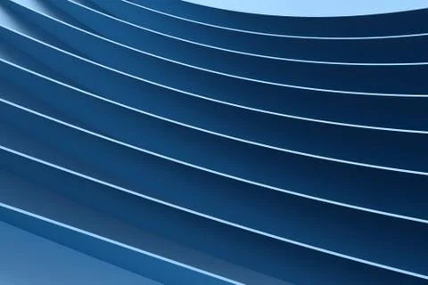 3d rendering, blue metalic surface and graphic design background Stock Photos