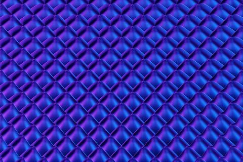 3D rendering. Blue pattern of cubes of different shapes. Minimalistic pattern Illustrazione stock