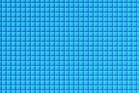 3D rendering. Blue   pattern of cubes of different shapes. Minimalistic patte Stock Illustration