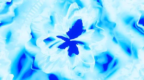 3d Rendering. Blue Soft colored abstract futuristic background Stock Illustration