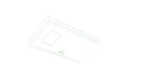 3d rendering of a blueprint door isolated on white Stockillustratie