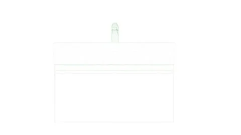 3d rendering of a blueprint water pipe isolated on white Stockillustratie