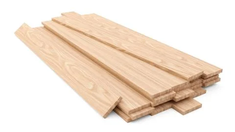3D rendering Board wooden material construction Stock Illustration