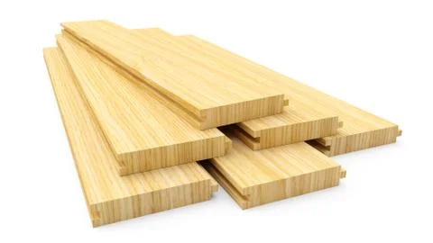 3D rendering  Board wooden material construction Stock Illustration