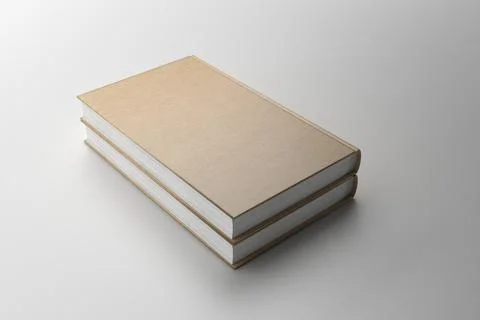 3d rendering of book cover mock-up on a grey background Illustrazione stock