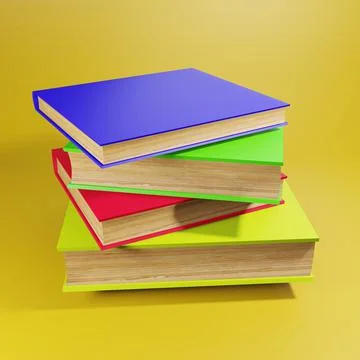3d rendering book Stock Illustration