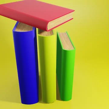3d rendering book Stock Illustration