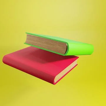3d rendering book Stock Illustration