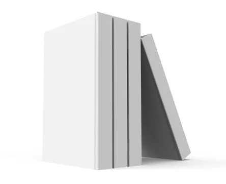 3D rendering books mockup Stock Illustration