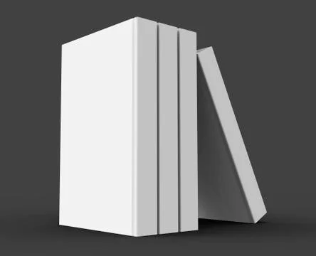 3D rendering books mockup Stock Illustration