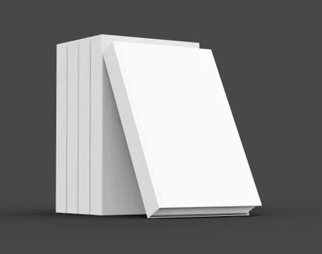 3D rendering books mockup Stock Illustration