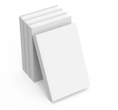 3D rendering books mockup Stock Illustration