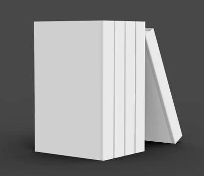 3D rendering books mockup Stock Illustration