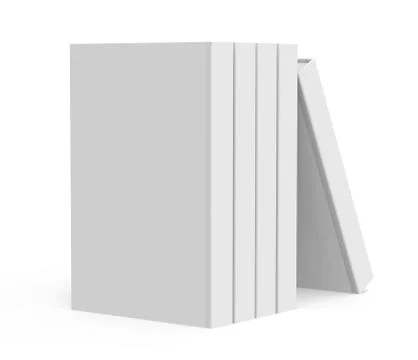 3D rendering books mockup Stock Illustration