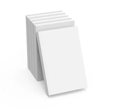 3D rendering books mockup Illustrazione stock