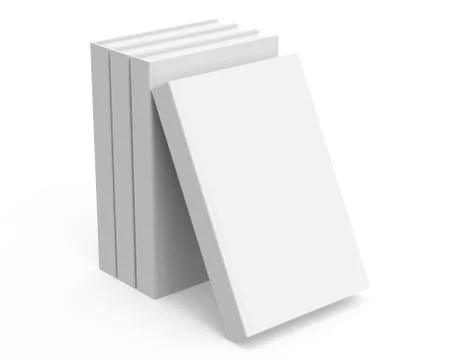 3D rendering books mockup Illustrazione stock