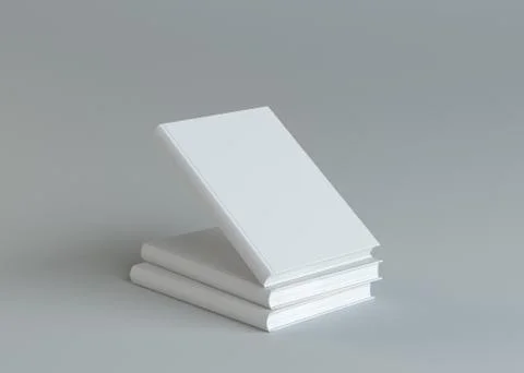 3D rendering books mockup Stock Illustration