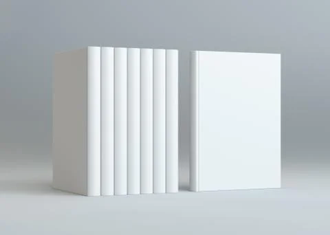 3D rendering books mockup Illustrazione stock