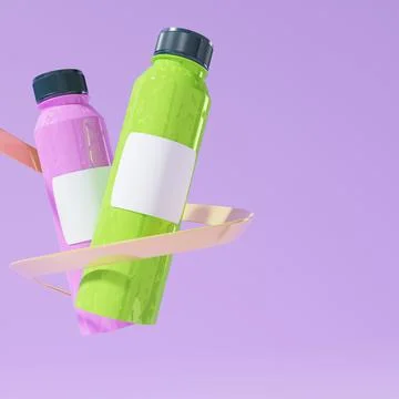 3d rendering bottle Stock Illustration