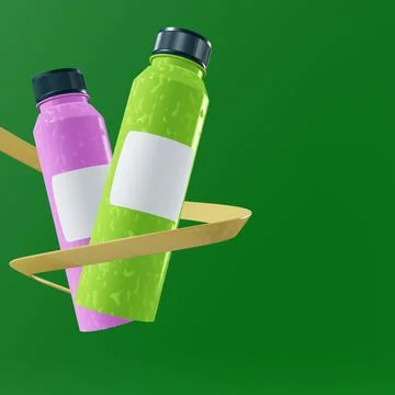 3d rendering bottle Stock Illustration