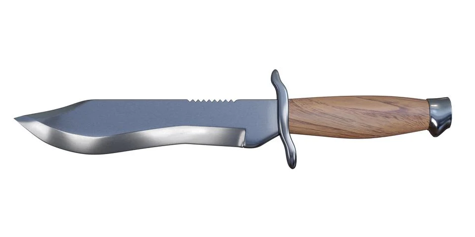 3d rendering bowie knife Stock Illustration