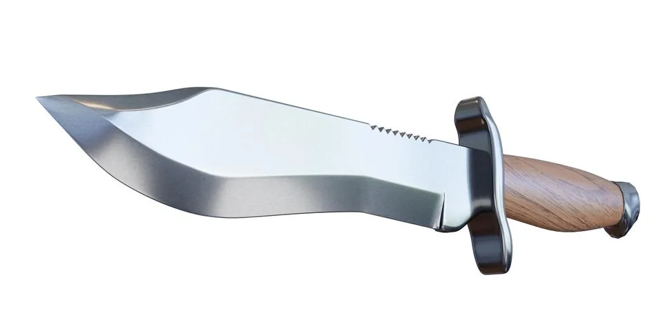 3d rendering bowie knife Stock Illustration