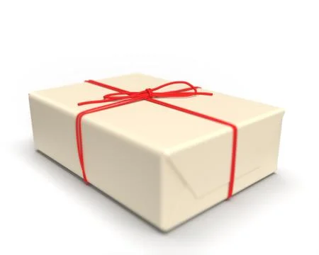 3d rendering of box - isolated on white background, with clipping path. Stock Illustration