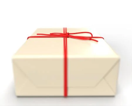 3d rendering of box - isolated on white background, with clipping path. Stock Illustration