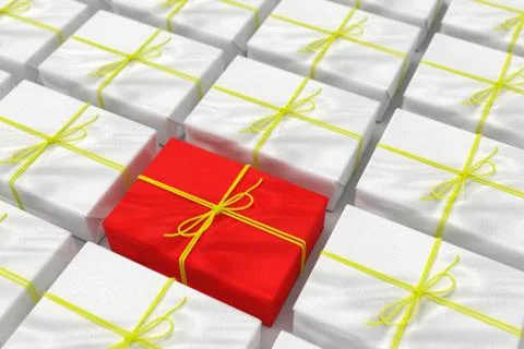 3d rendering of box - isolated on white background, with clipping path. Stock Illustration