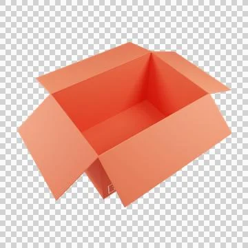 3D Rendering box shipping Stock Illustration