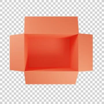3D Rendering box shipping Stock Illustration
