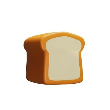 3d rendering bread for bakery shop Stock Illustration