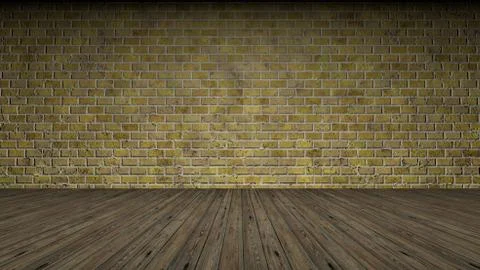 3d rendering of a brick wall frontal view Stock Illustration