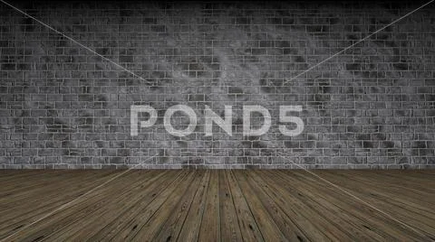 3d rendering of a brick wall frontal view Illustrazione stock